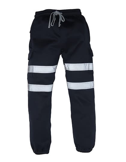 Hi-Vis Jogging Bottoms — Navy