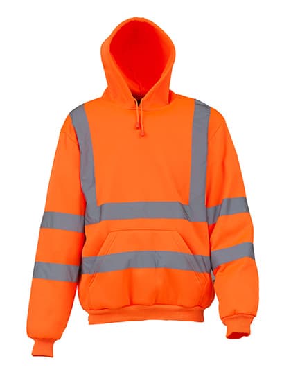 Hi-Vis Pull-Over Hoodie — Hi-Vis Orange