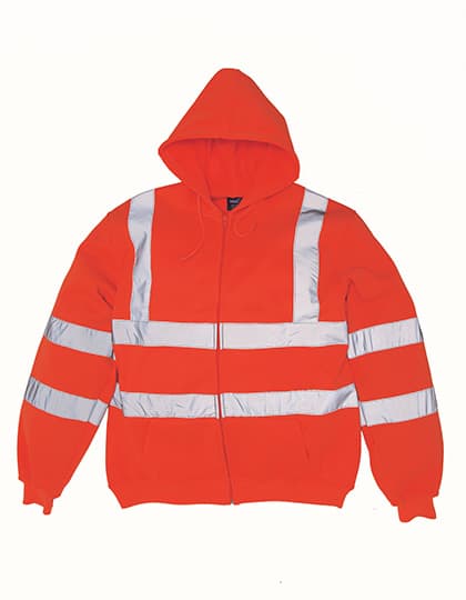 Hi-Vis Zip Hoodie — Hi-Vis Orange