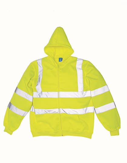 Hi-Vis Zip Hoodie — Hi-Vis Yellow