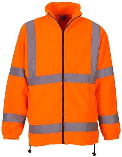 Hi-Vis Fleece Jacket — Hi-Vis Orange