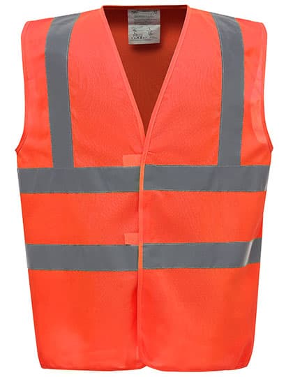 Hi-Vis 2 Bands & Braces Waistcoat — Hi-Vis Orange