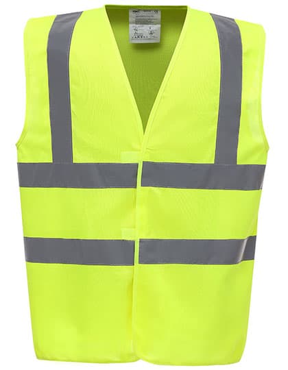 Hi-Vis 2 Bands & Braces Waistcoat — Hi-Vis Yellow