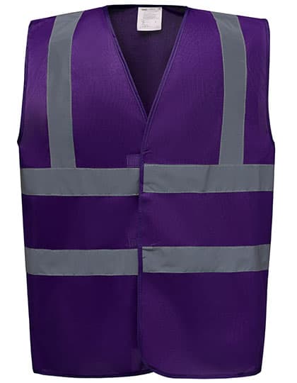 Hi-Vis 2 Bands & Braces Waistcoat — Purple