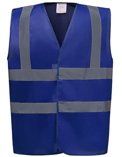 Hi-Vis 2 Bands & Braces Waistcoat — Royal Blue