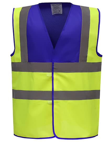 Hi-Vis 2 Bands & Braces Waistcoat — Royal Yoke