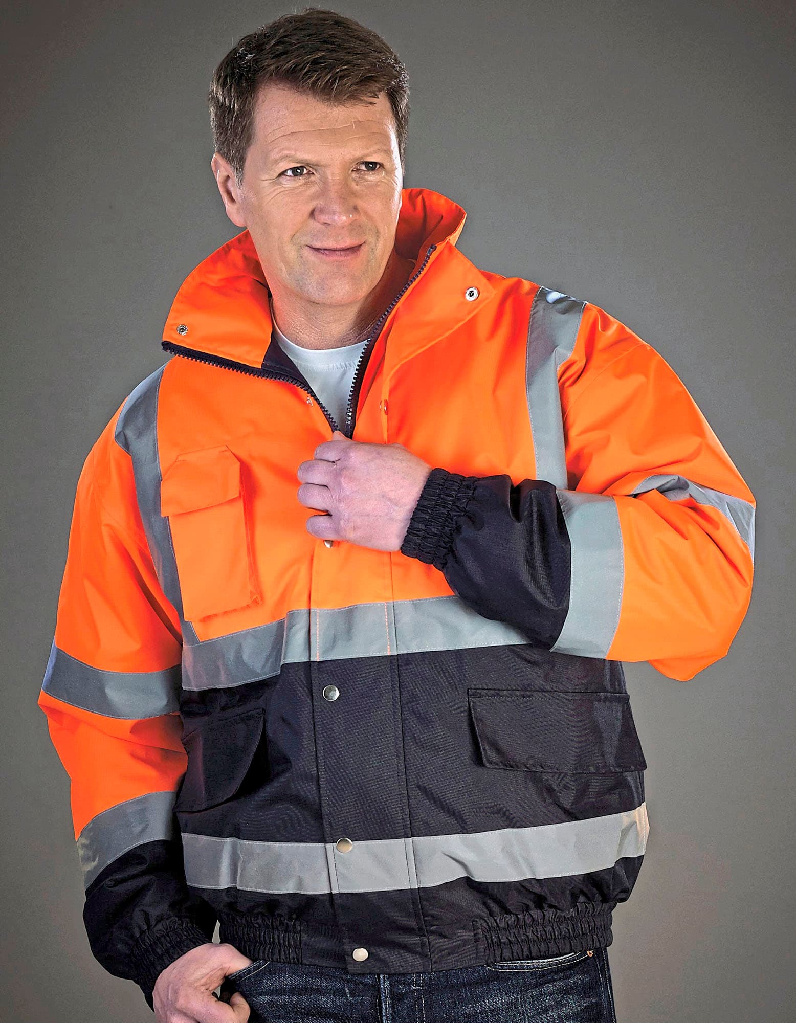 Hi-Vis Two-Tone Bomber Jacket