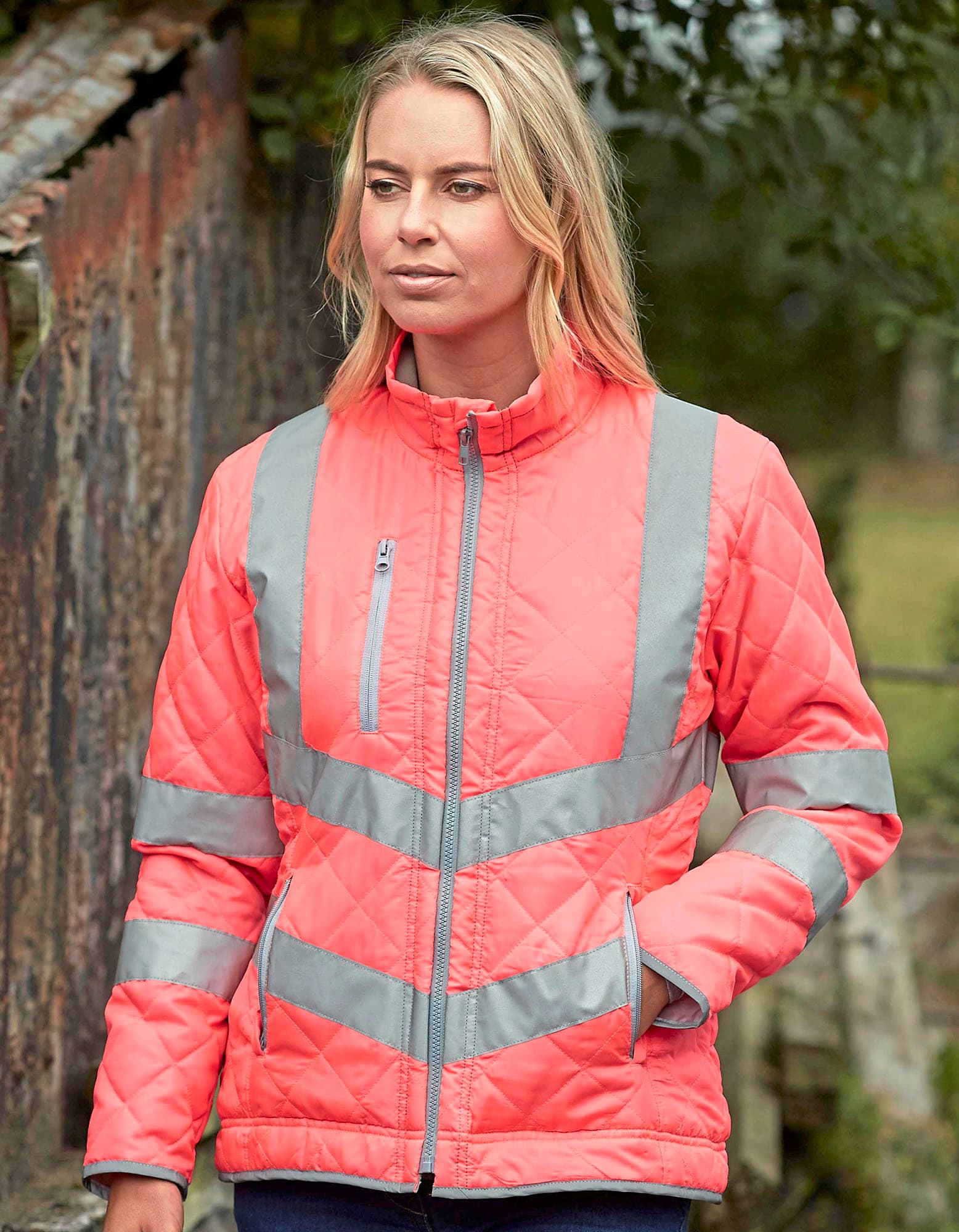 Hi-Vis Kensington Jacket With Fleece Lining