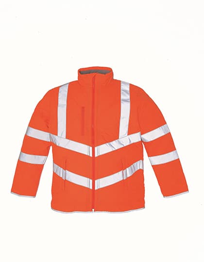 Hi-Vis Kensington Jacket With Fleece Lining — Hi-Vis Orange