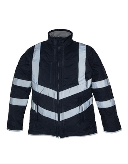 Hi-Vis Kensington Jacket With Fleece Lining — Navy