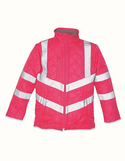 Hi-Vis Kensington Jacket With Fleece Lining — Pink