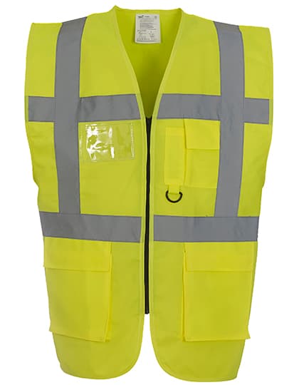Multi-Functional Executive Waistcoat — Hi-Vis Yellow