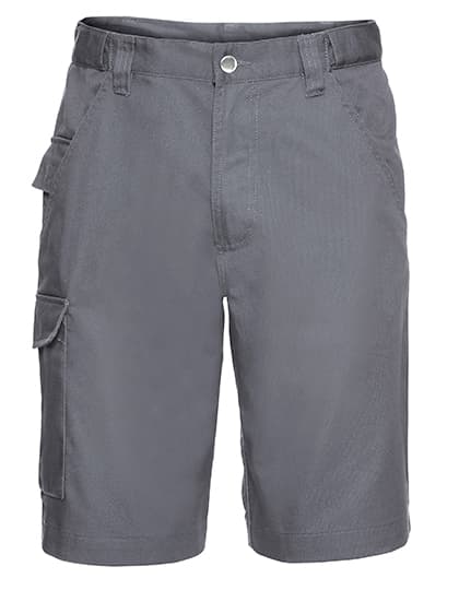Workwear Polycotton Twill Shorts — Convoy Grey (Solid)