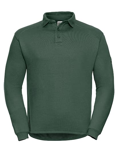 Heavy Duty Workwear Collar Sweatshirt — Bottle Green