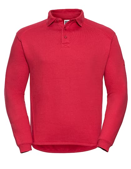 Heavy Duty Workwear Collar Sweatshirt — Classic Red