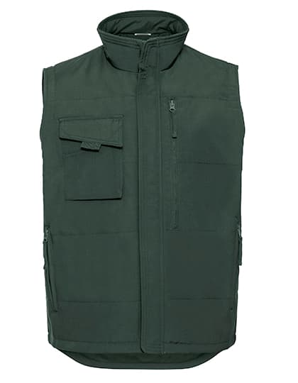 Heavy Duty Workwear Gilet — Bottle Green