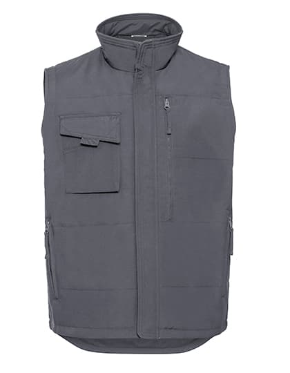 Heavy Duty Workwear Gilet — Convoy Grey (Solid)