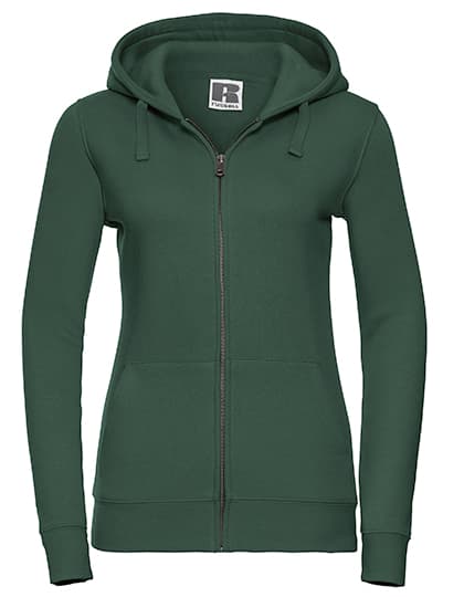 Ladies´ Authentic Zipped Hood Jacket — Bottle Green