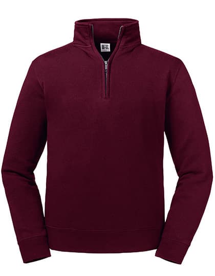 Authentic Quarter Zip Sweat — Burgundy