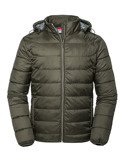 Men´s Hooded Nano Jacket — Dark Olive