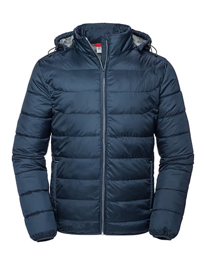 Men´s Hooded Nano Jacket — French Navy