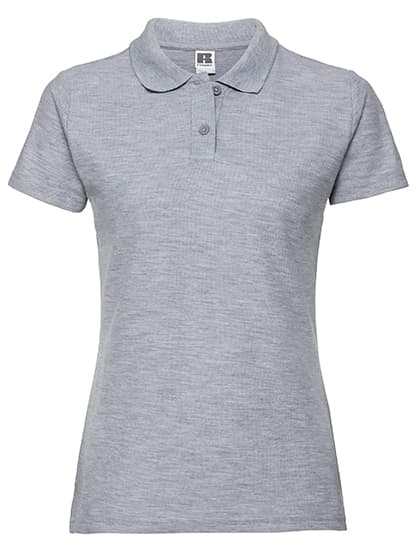 Ladies' Classic Polycotton Polo — Light Oxford (Heather)