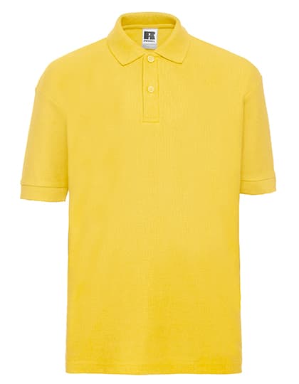 Kids Classic Polycotton Polo — Yellow