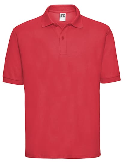 Men's Classic Polycotton Polo — Bright Red