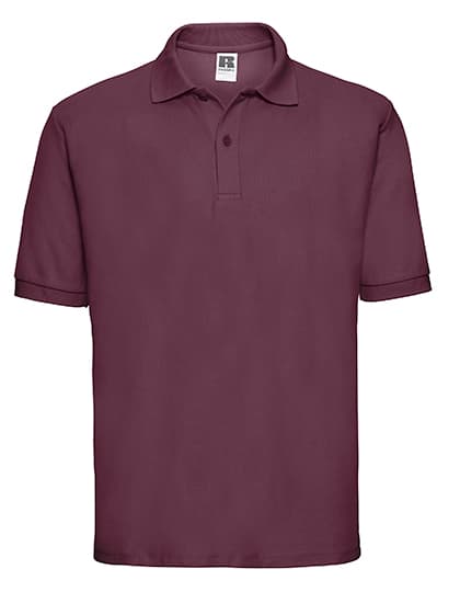 Men's Classic Polycotton Polo — Burgundy
