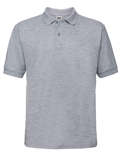 Men's Classic Polycotton Polo — Light Oxford (Heather)
