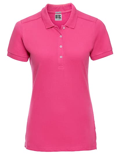 Ladies' Fitted Stretch Polo — Fuchsia
