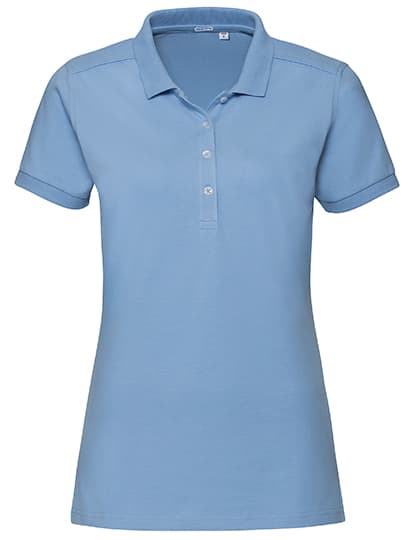 Ladies' Fitted Stretch Polo — Sky