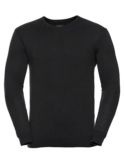 Men´s V-Neck Knitted Pullover — Black