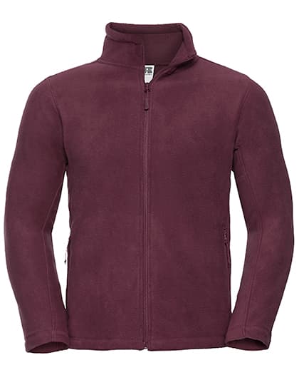 Men´s Full Zip Outdoor Fleece — Burgundy