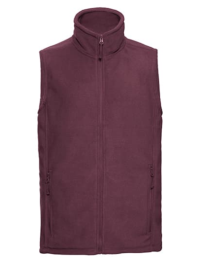 Men´s Outdoor Fleece Gilet — Burgundy