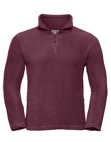 Quarter Zip Outdoor Fleece — Burgundy