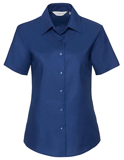 Ladies' Short Sleeve Tailored Oxford Shirt — Bright Royal
